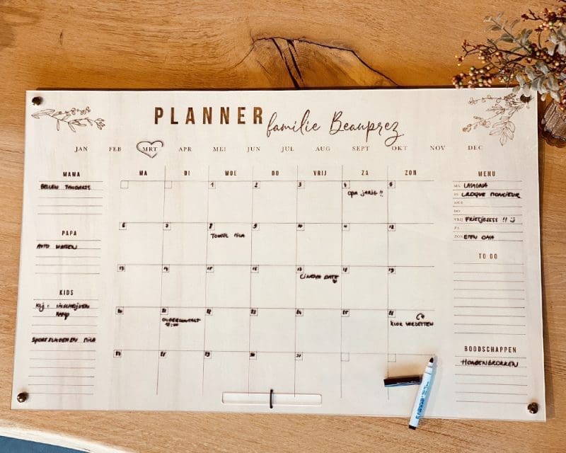 Planners - Maandplanner Bloem