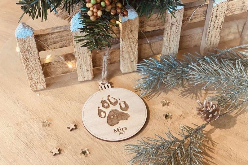 Eerste kerst als gezin van vier kerstbal, gepersonaliseerde familiekerstversiering, nieuw kerstcadeau baby, babys eerste kerstaandenken - België