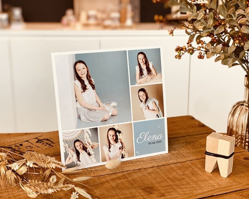 Bedankkaartjes - Vierkant met veel foto's