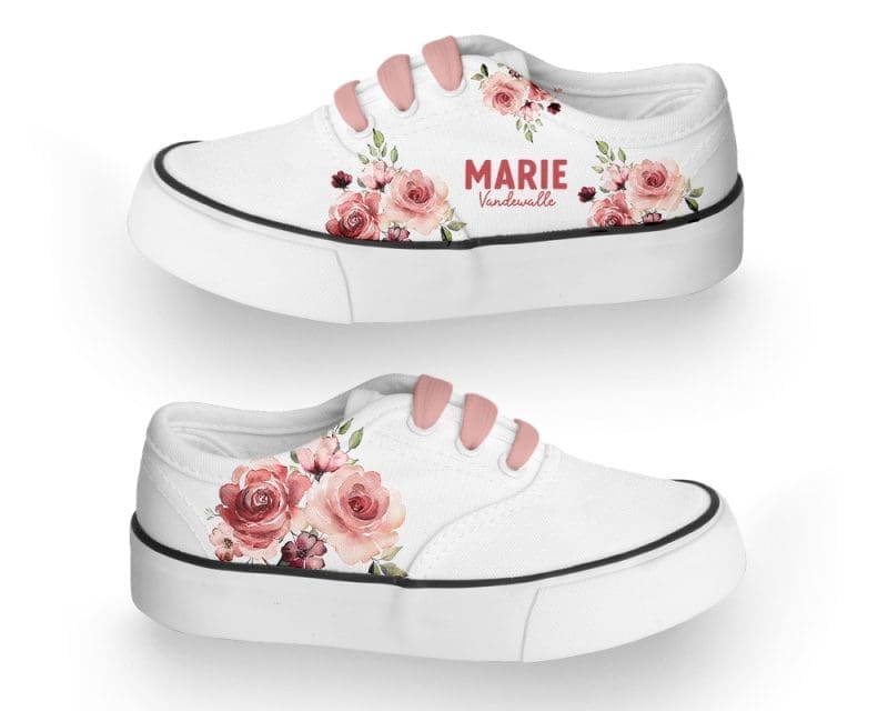 Gepersonaliseerde sneakers - Roosjes