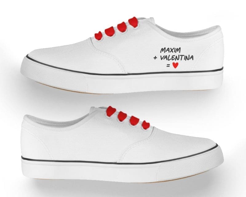 Gepersonaliseerde sneakers - Naam + Naam = LOVE