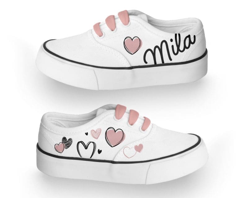 Gepersonaliseerde sneakers - Hartjes