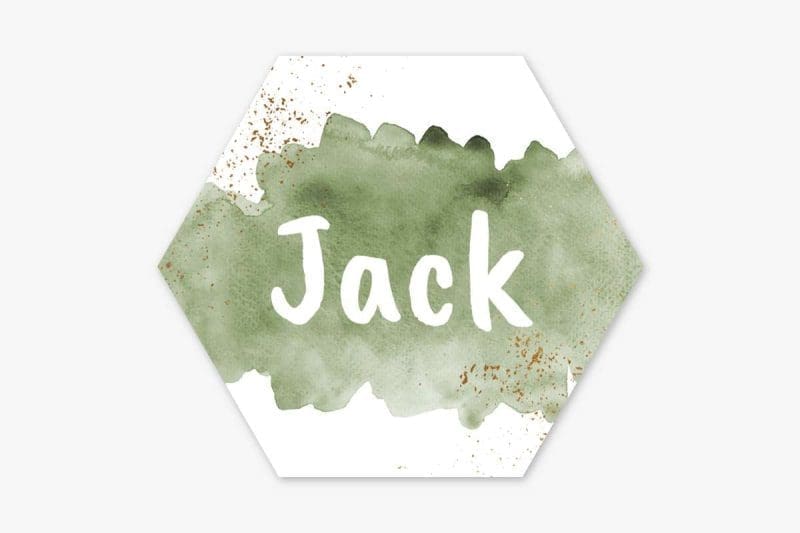 Naamstickers - Jack Waterverf