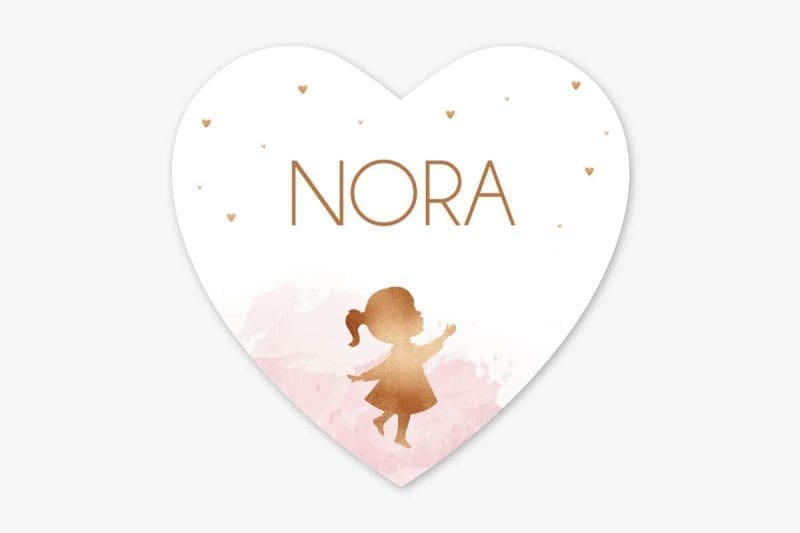 Naamstickers - Nora Silhouette