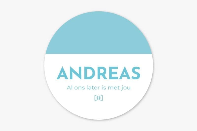 Naamstickers - Andreas Strepen
