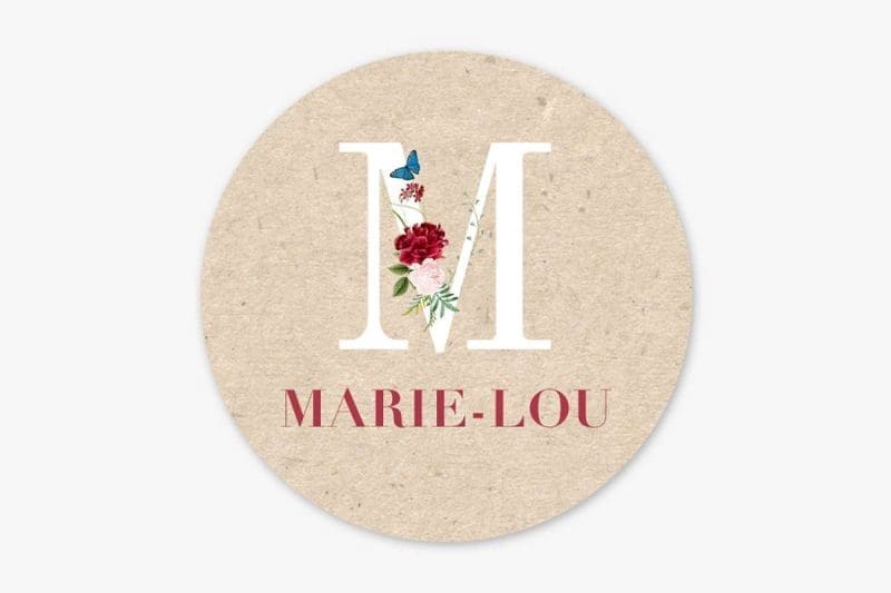 Naamstickers - Marie-Lou Bloem
